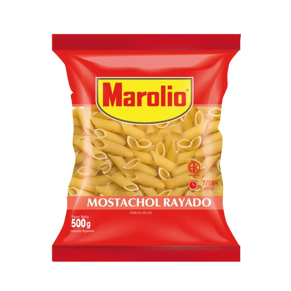 Fideos "Molto"  Mostachol Rayado