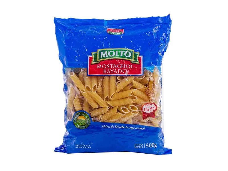 Fideos Molto  Mostachol Rayado